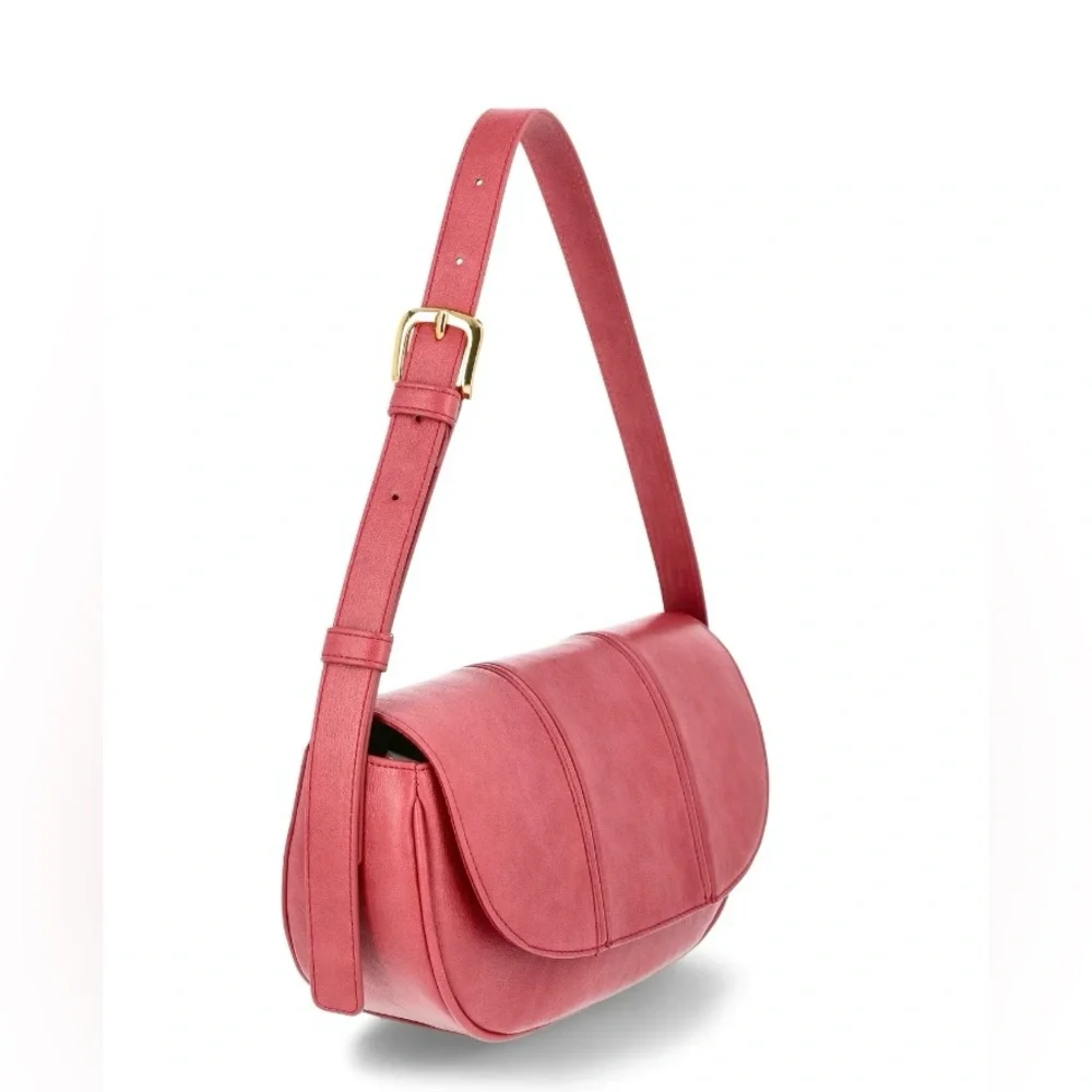 Time‎ & Tru Lina East West Pink Crossbody Bag Adjustable Strap NWT!